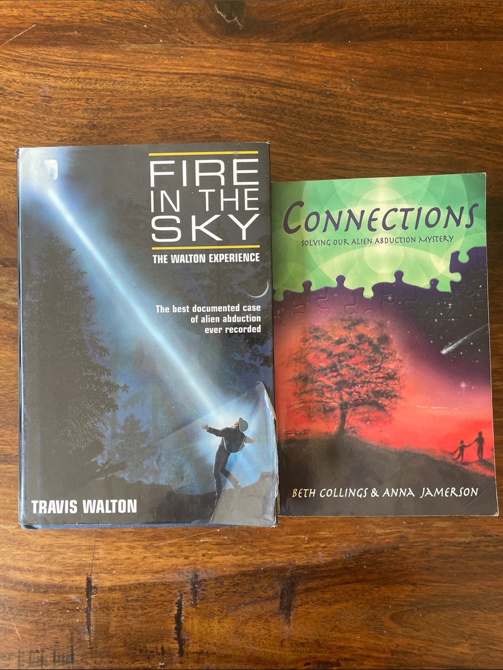 2 Alien Abduction UFO books: Fire in the Sky + Connections